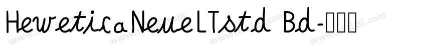 HeweticaNeueLTstd Bd字体转换